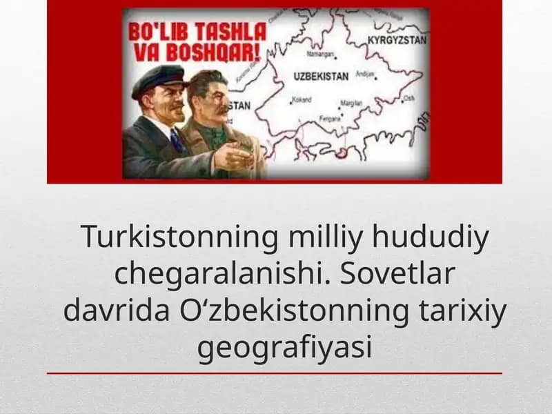Oʻzbekistonning Tarixiy Geografiyasi
