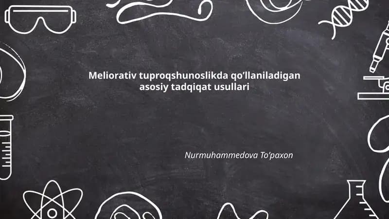 Geomorfologik va landshaft tadqiqot usullari