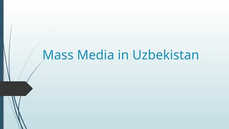 Mass Media in Uzbekistan