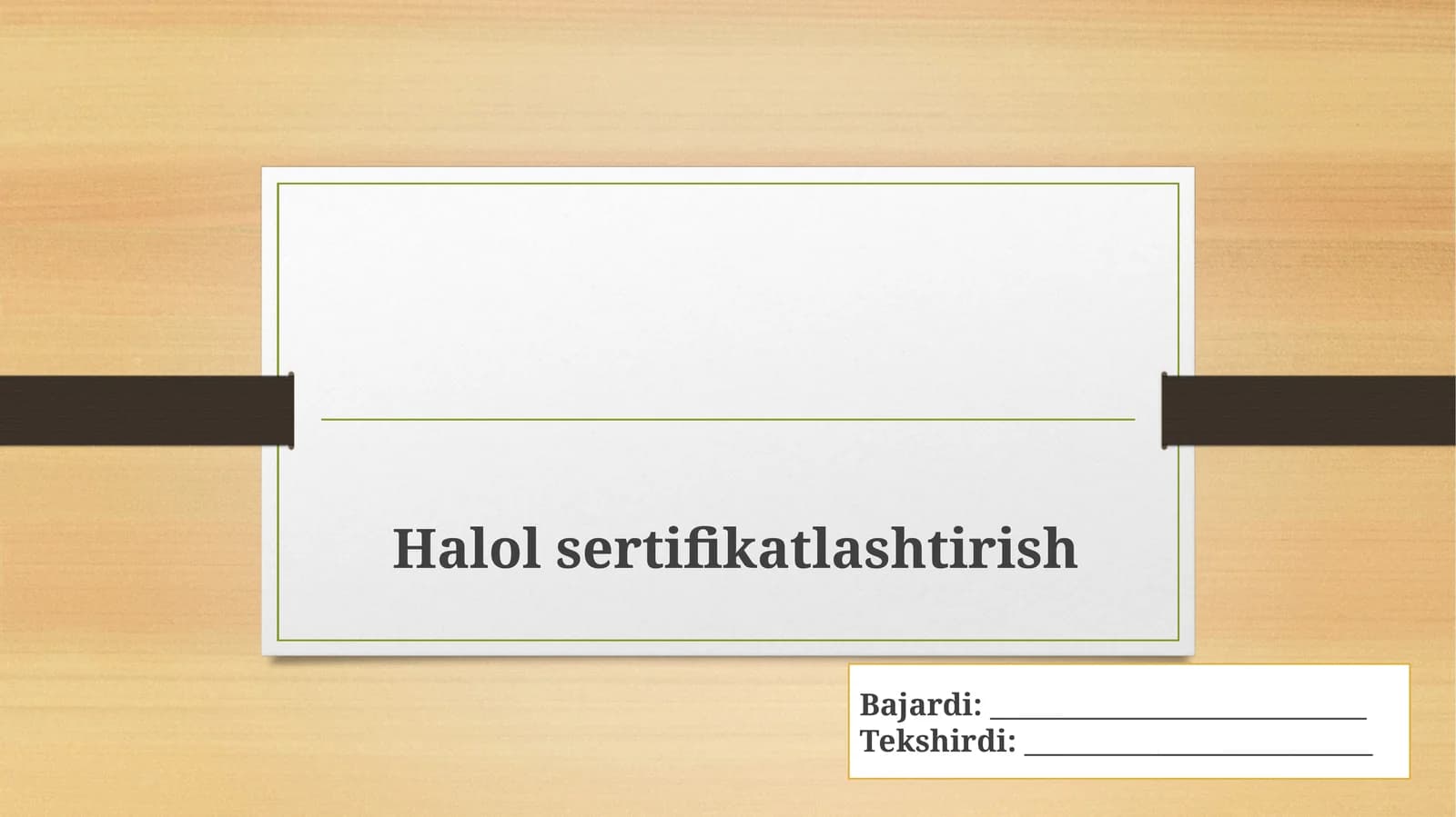 Halol sertifikatlashtirish