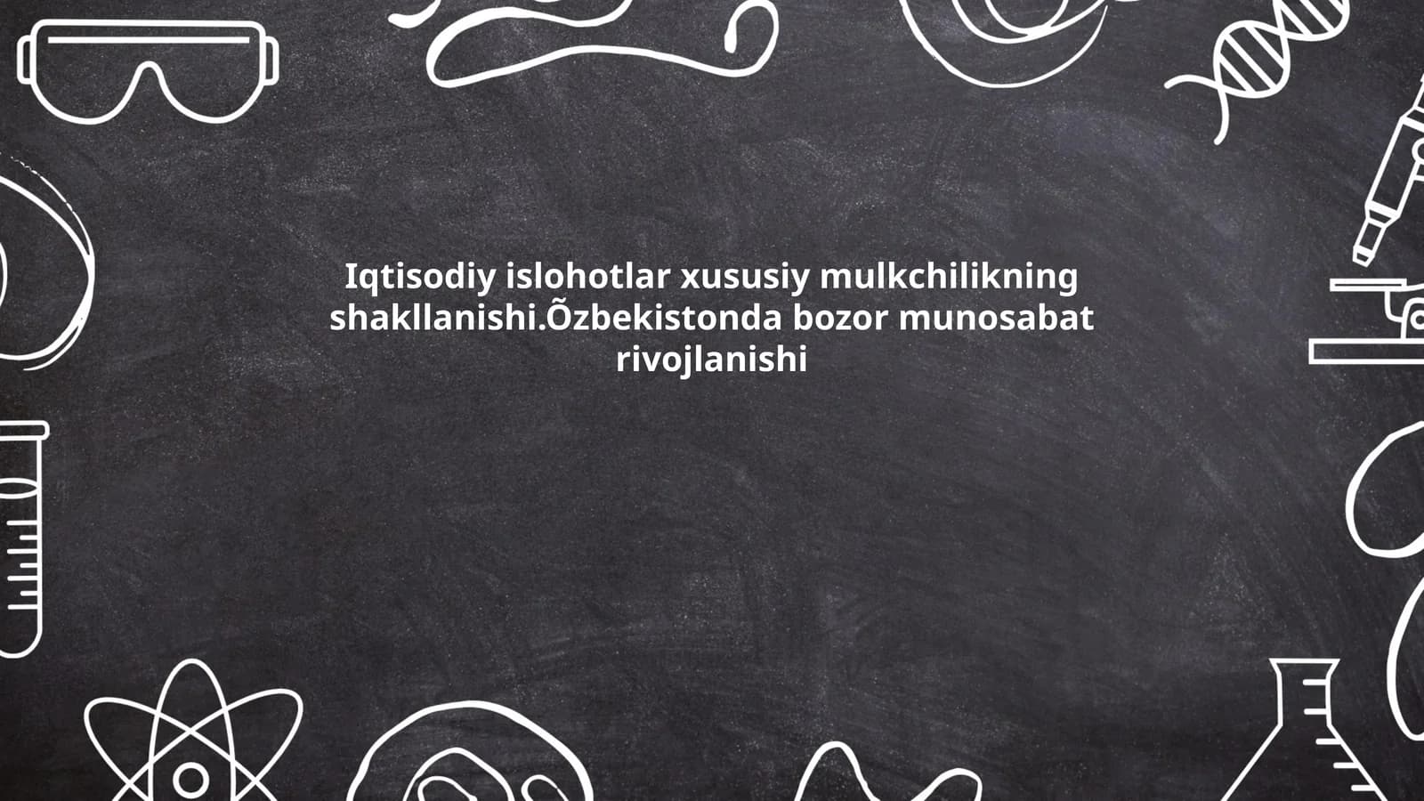 Iqtisodiy Islohotlar Xususiy Mulkchilikning Shakllanishi