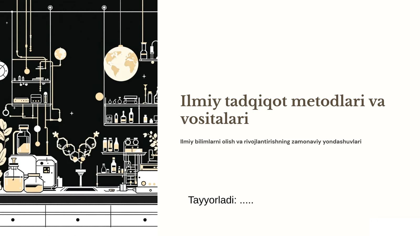 Ilmiy tadqiqot metodlari va vositalari