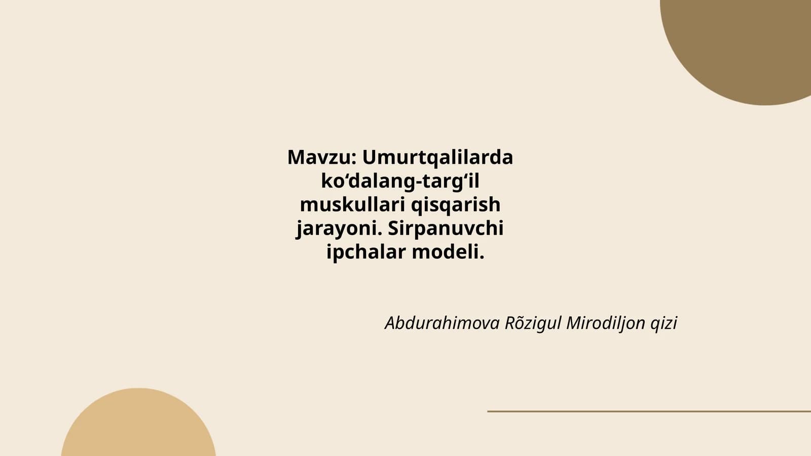 Umurtqalilarda ko‘dalang-targ‘il mushak muskullari