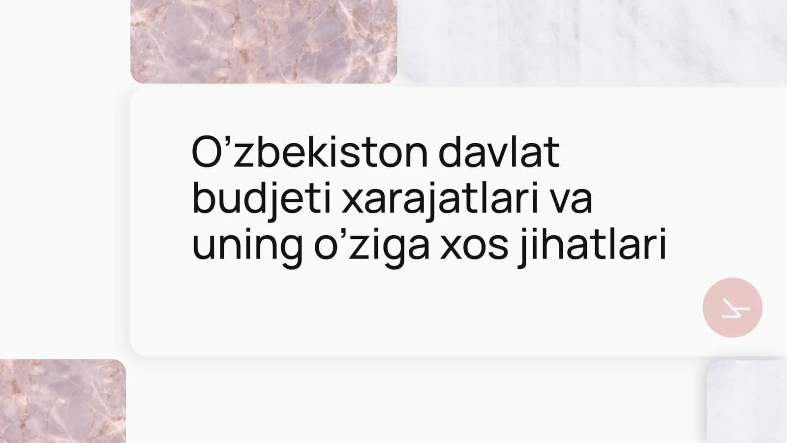 O’zbekiston davlat budjeti xarajatlari va uning o’ziga xos jihatlari