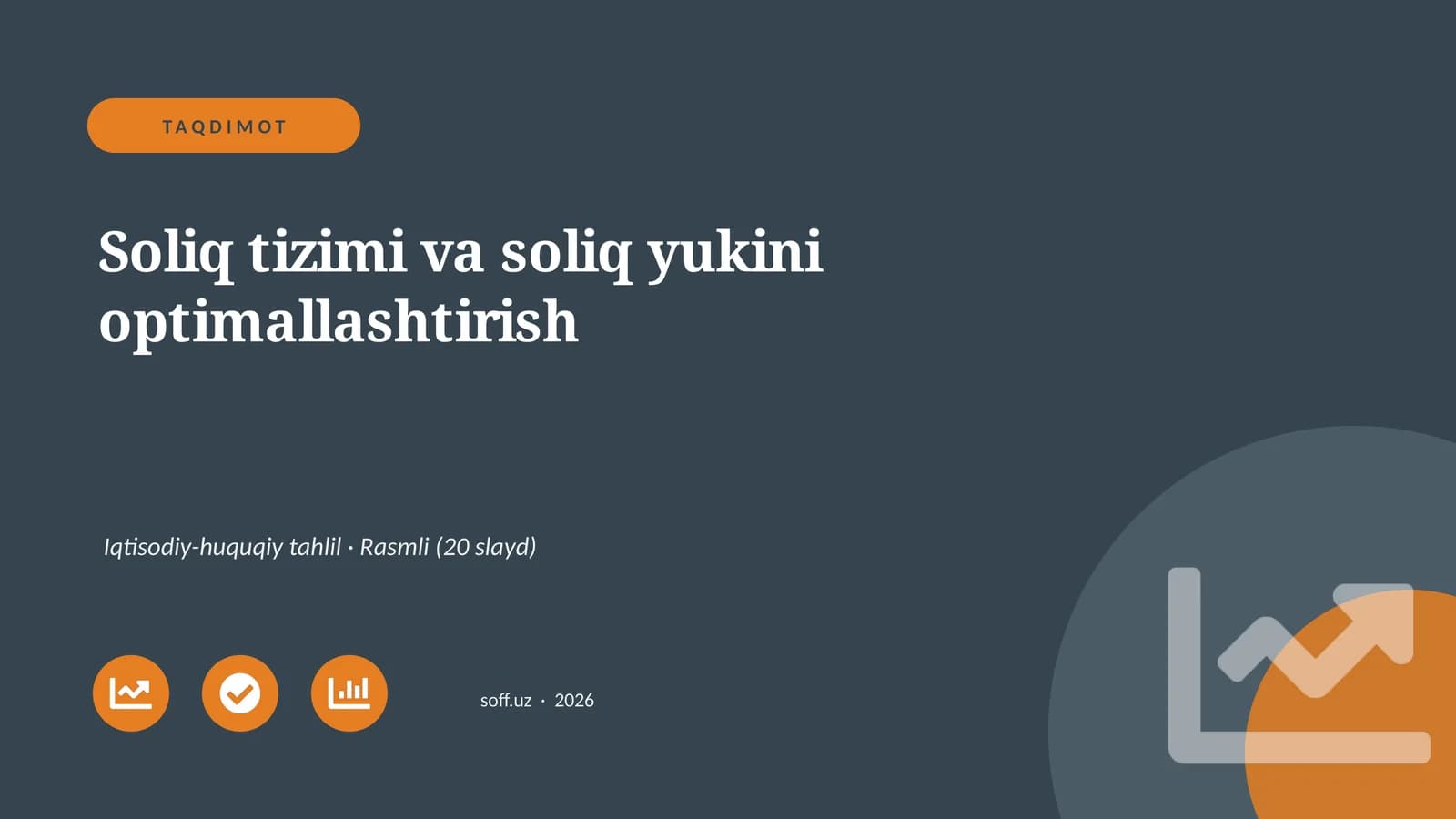 Soliq tizimi va soliq yukini optimallashtirish