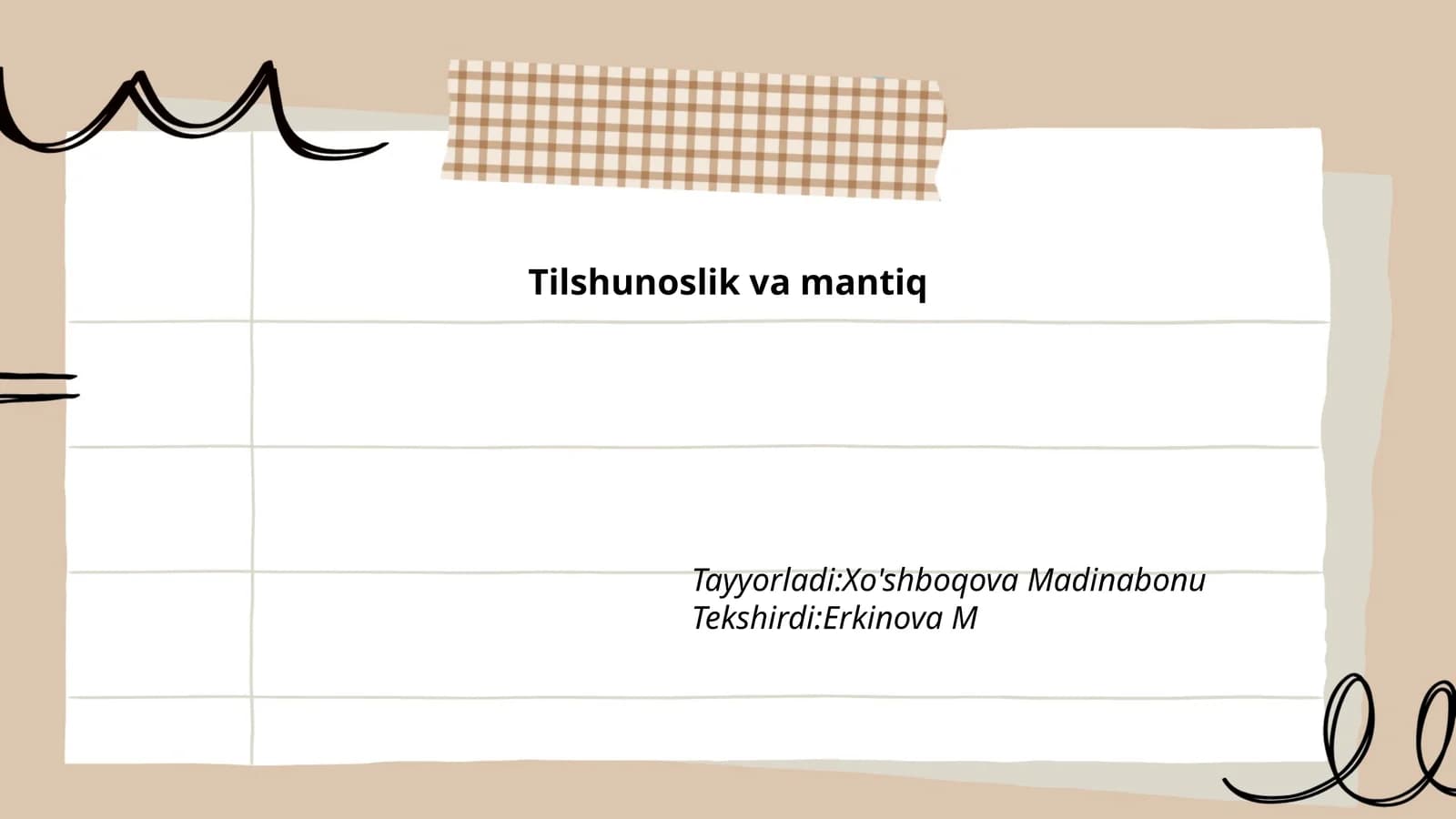 Tilshunoslik va mantiq