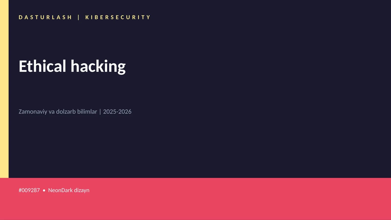 Ethical hacking
