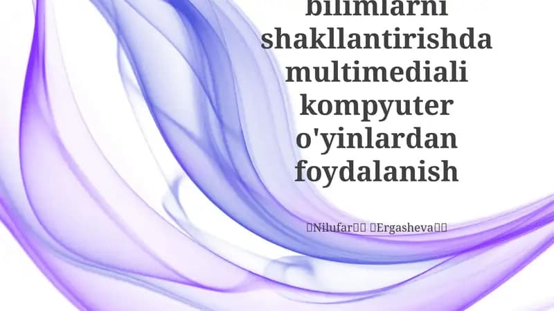 Samarali Matematika Ta'limi uchun O'yin Dizayni Printsiplari