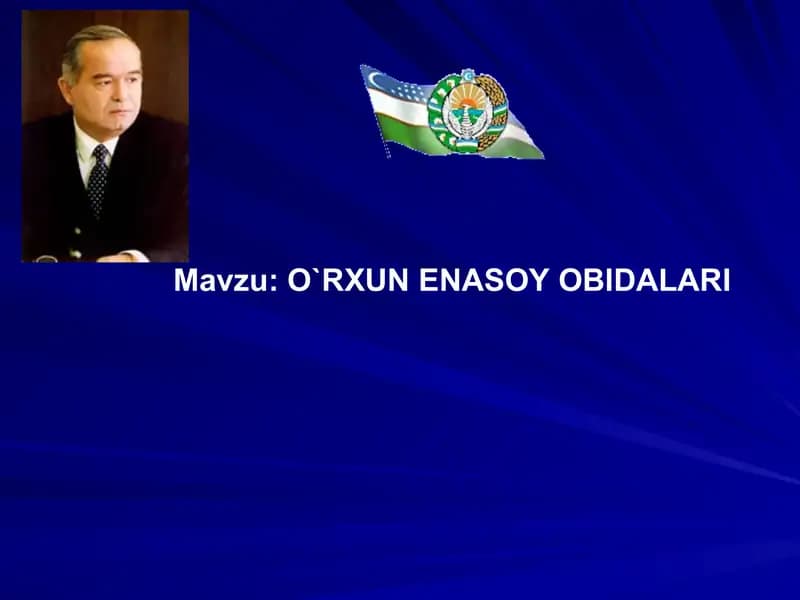 O`RXUN ENASOY OBIDALARI