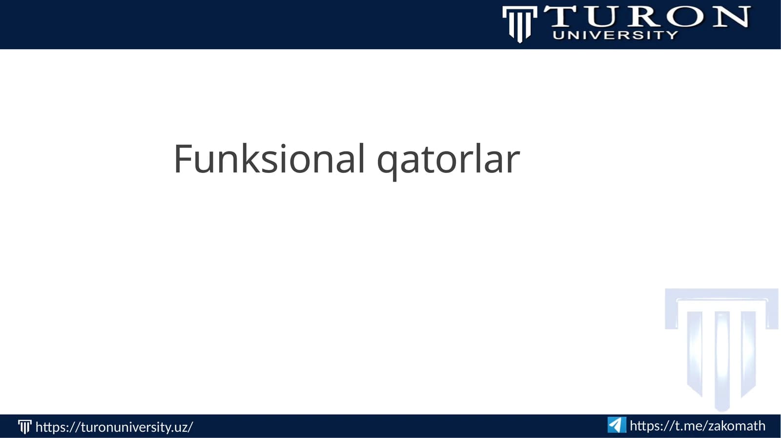 Funktsional qatorlar