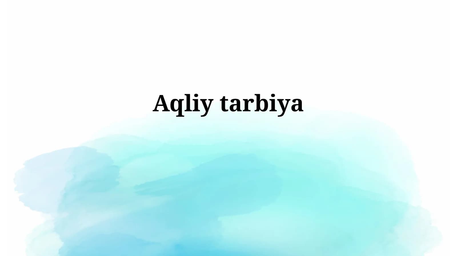 Aqliytarbiya
