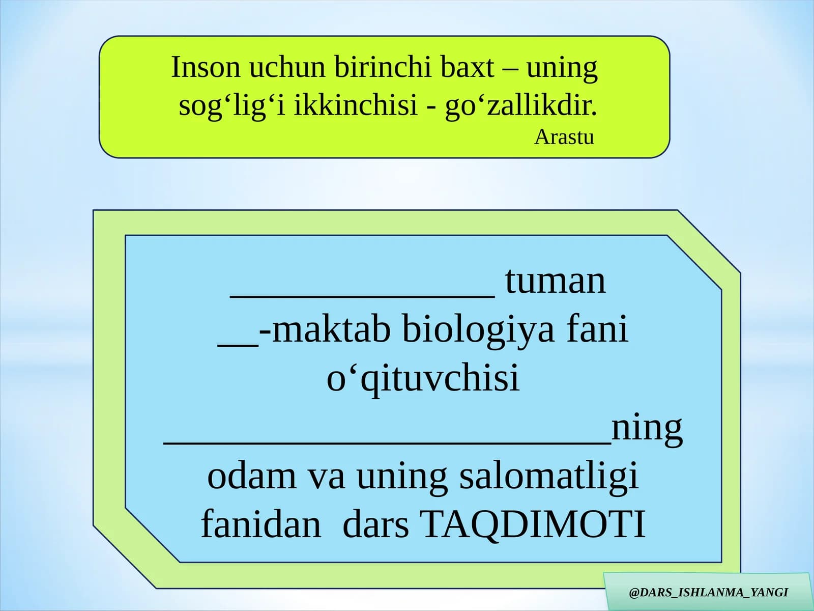 Bolaning o‘sishi va rivojlanishi