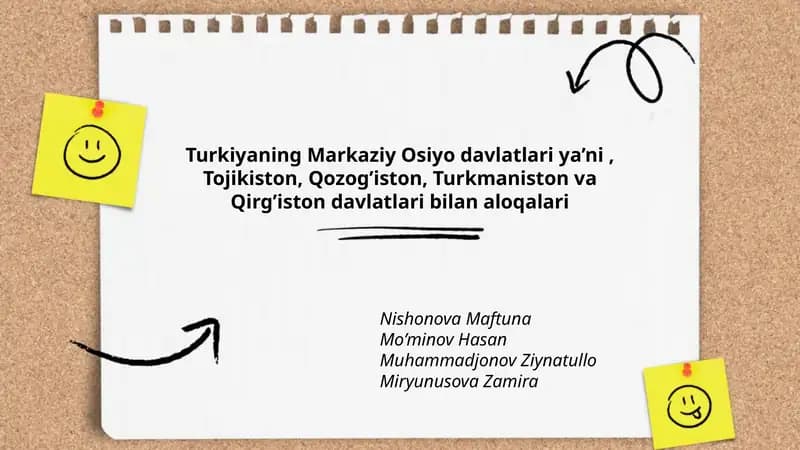 Turkiyaning Markaziy Osiyo davlatlari