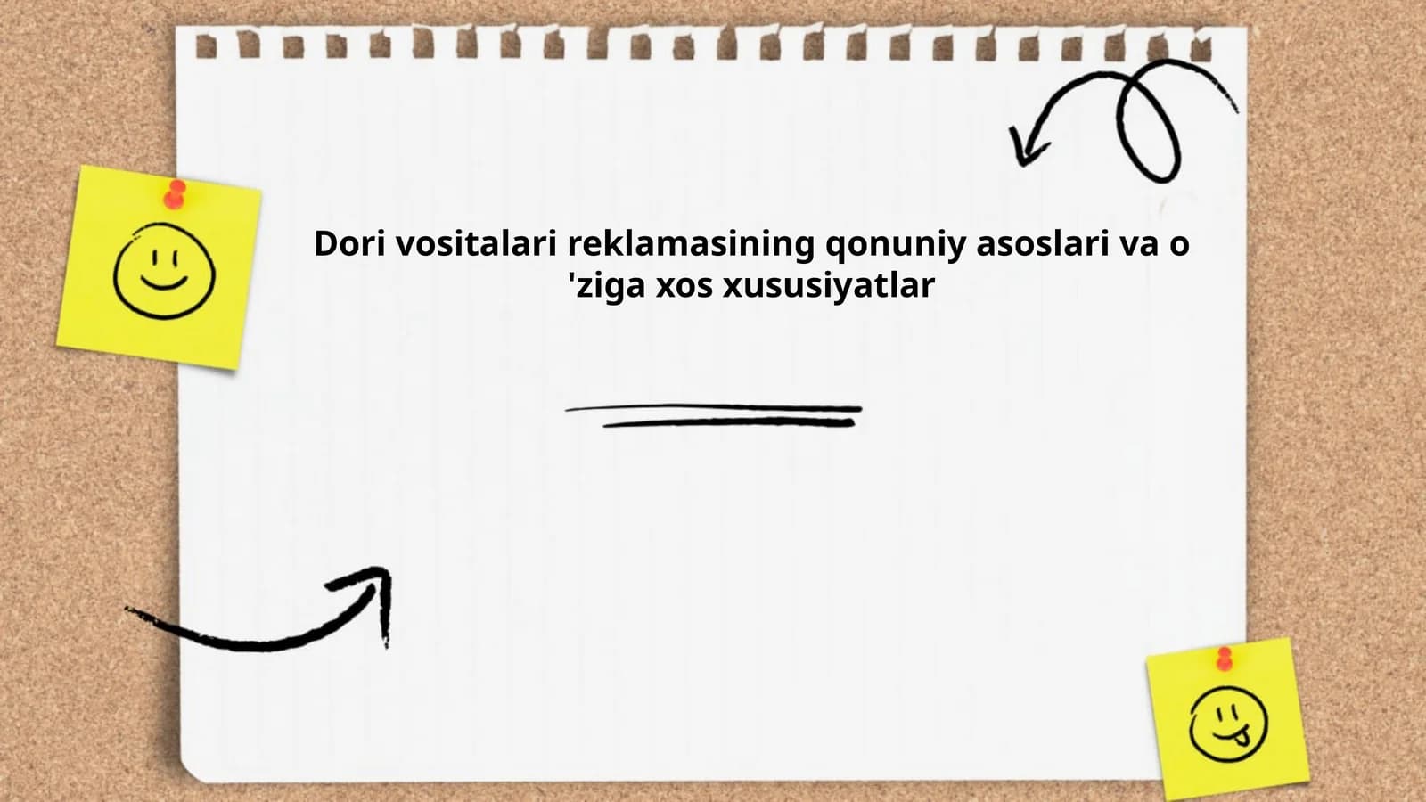 Dori vositalari reklamasining qonuniy asoslari va o 'ziga xos xususiyatlar