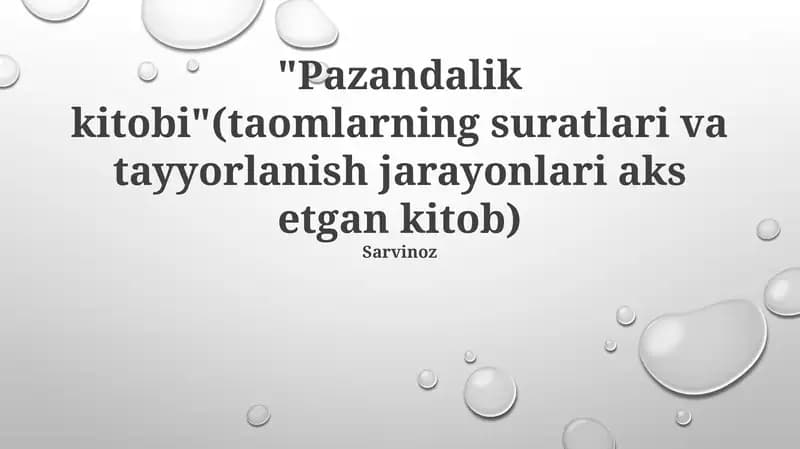 Pazandalik kitobi