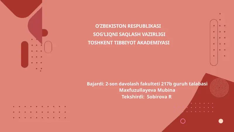 Qon ivish omillarining irsiy kasalliklari. Villebrand kasalligi