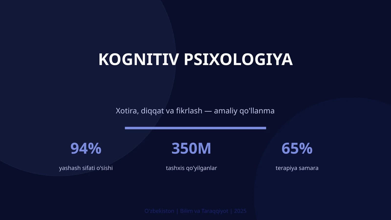 KOGNITIV PSIXOLOGIYA