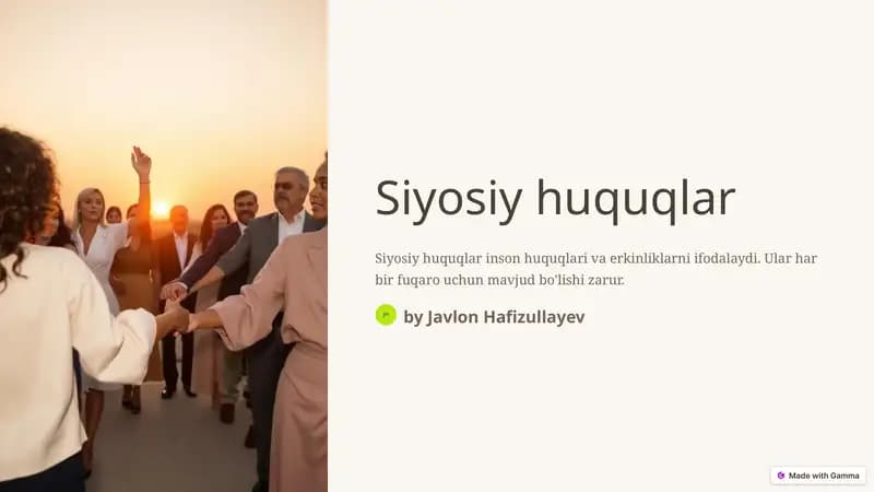 Siyosiy huquqlar