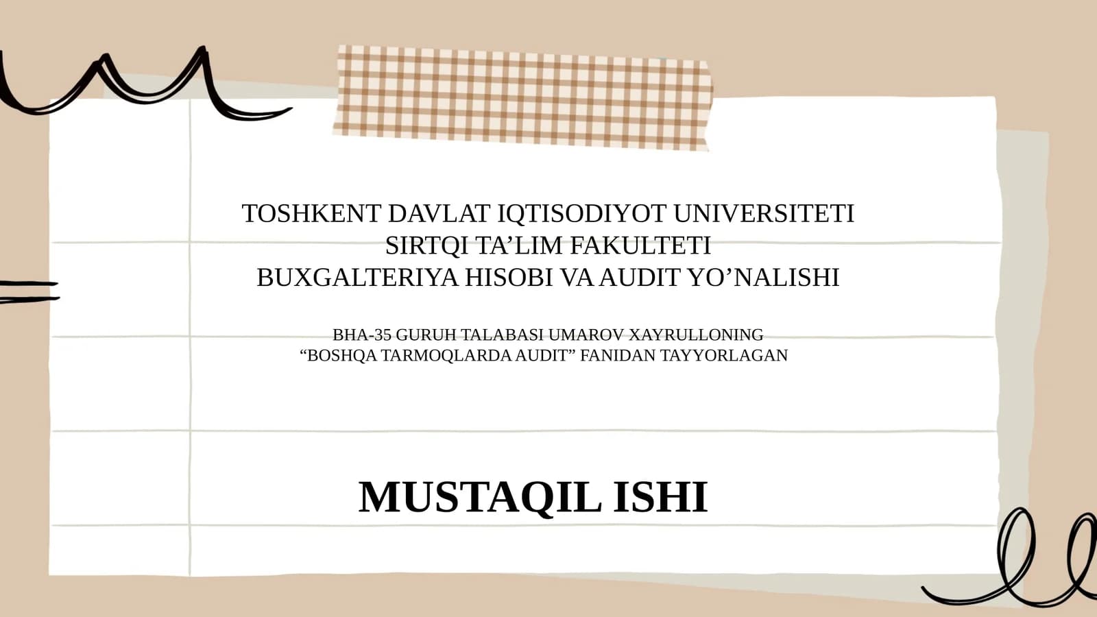 Avtotransport korxonalarida ishlab chiqarish zaxiralari auditi