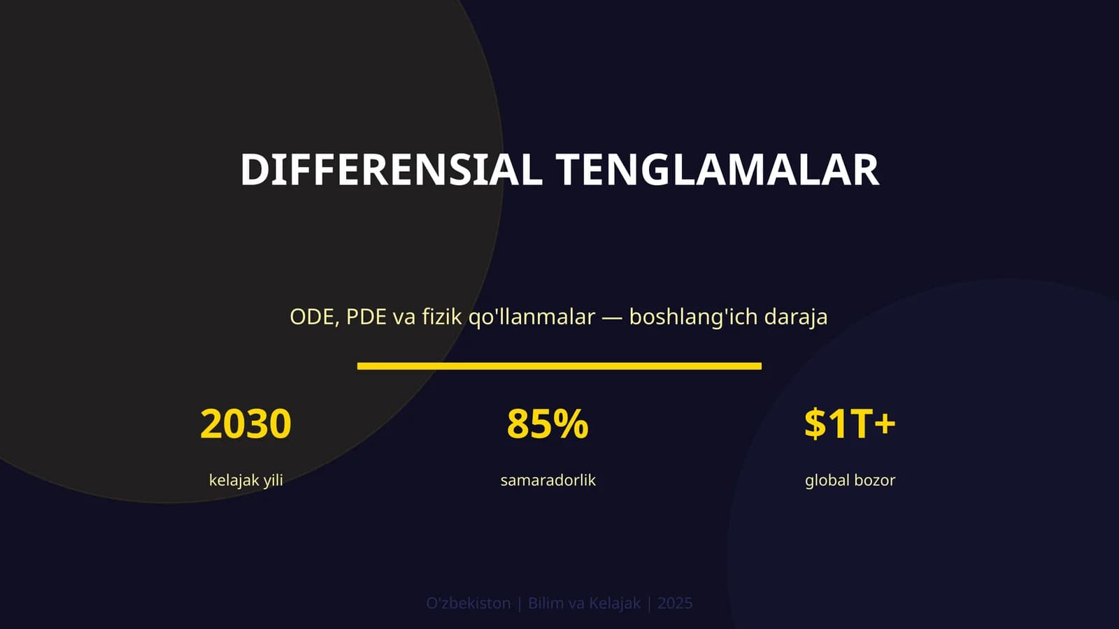 DIFFERENSIAL TENGLAMALAR