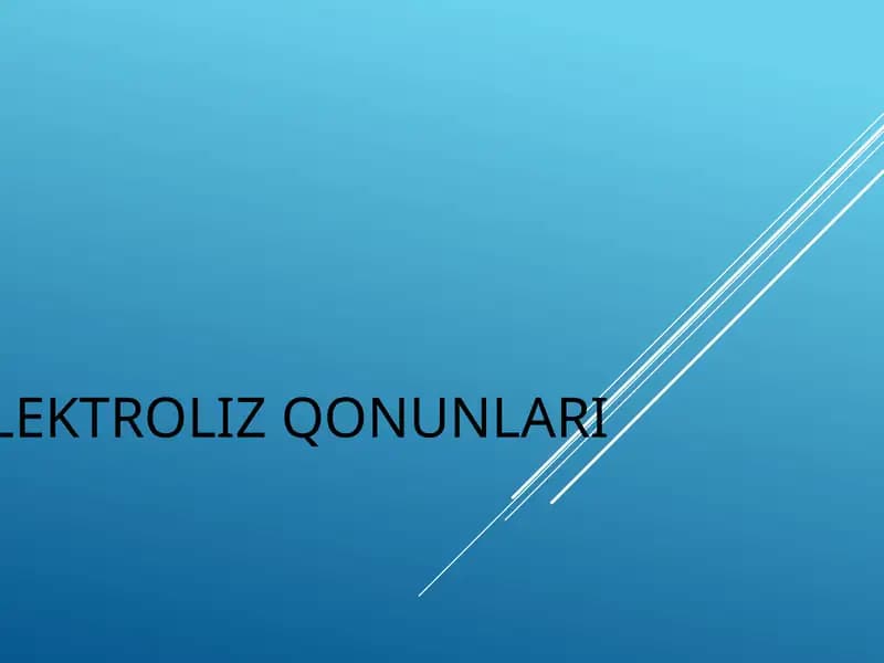Elektroliz