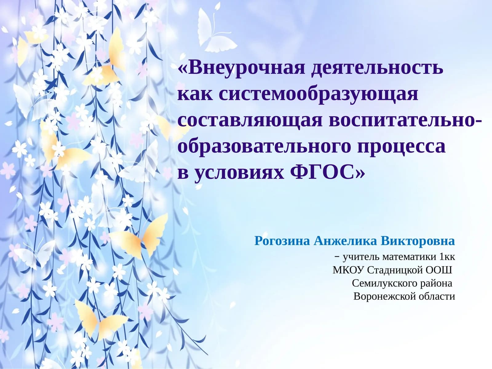 Внеурочная деятельность