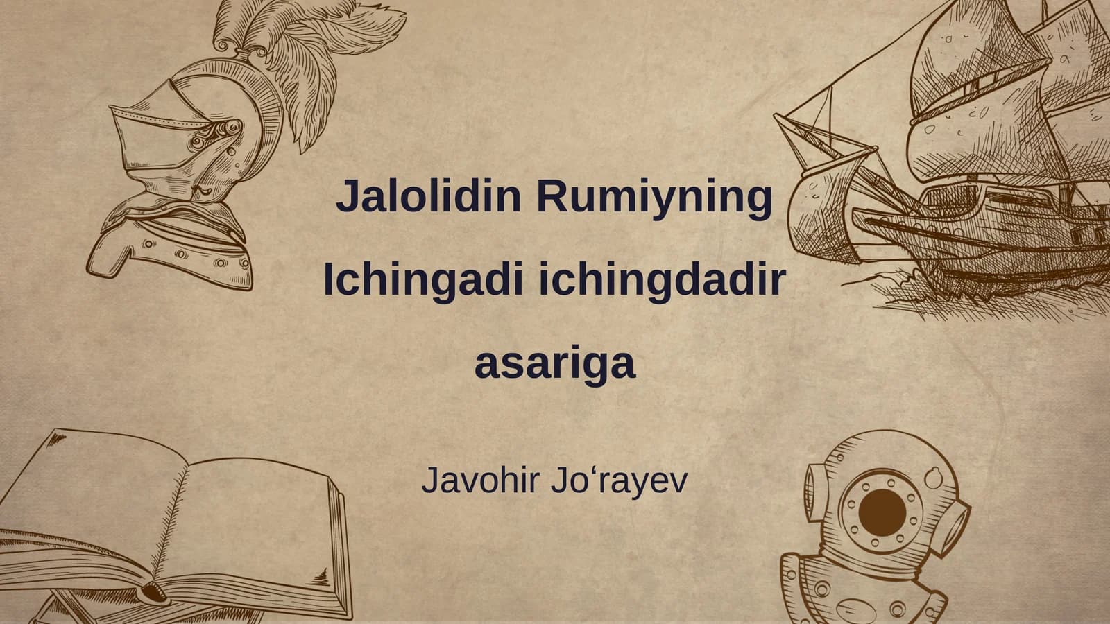 Jalolidin Rumiyning Ichingadi ichingdadir asariga