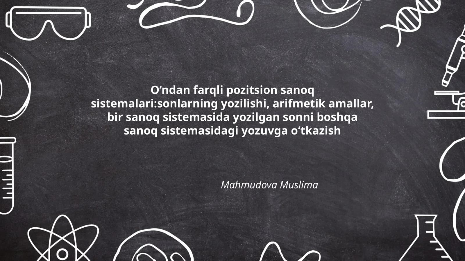 O‘ndan farqli pozitsion sanoq sistemalari