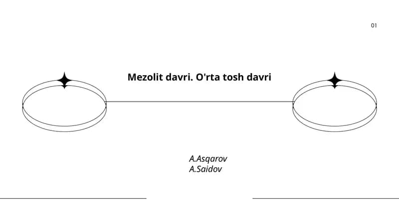 Mezolit davri. O'rta tosh davri