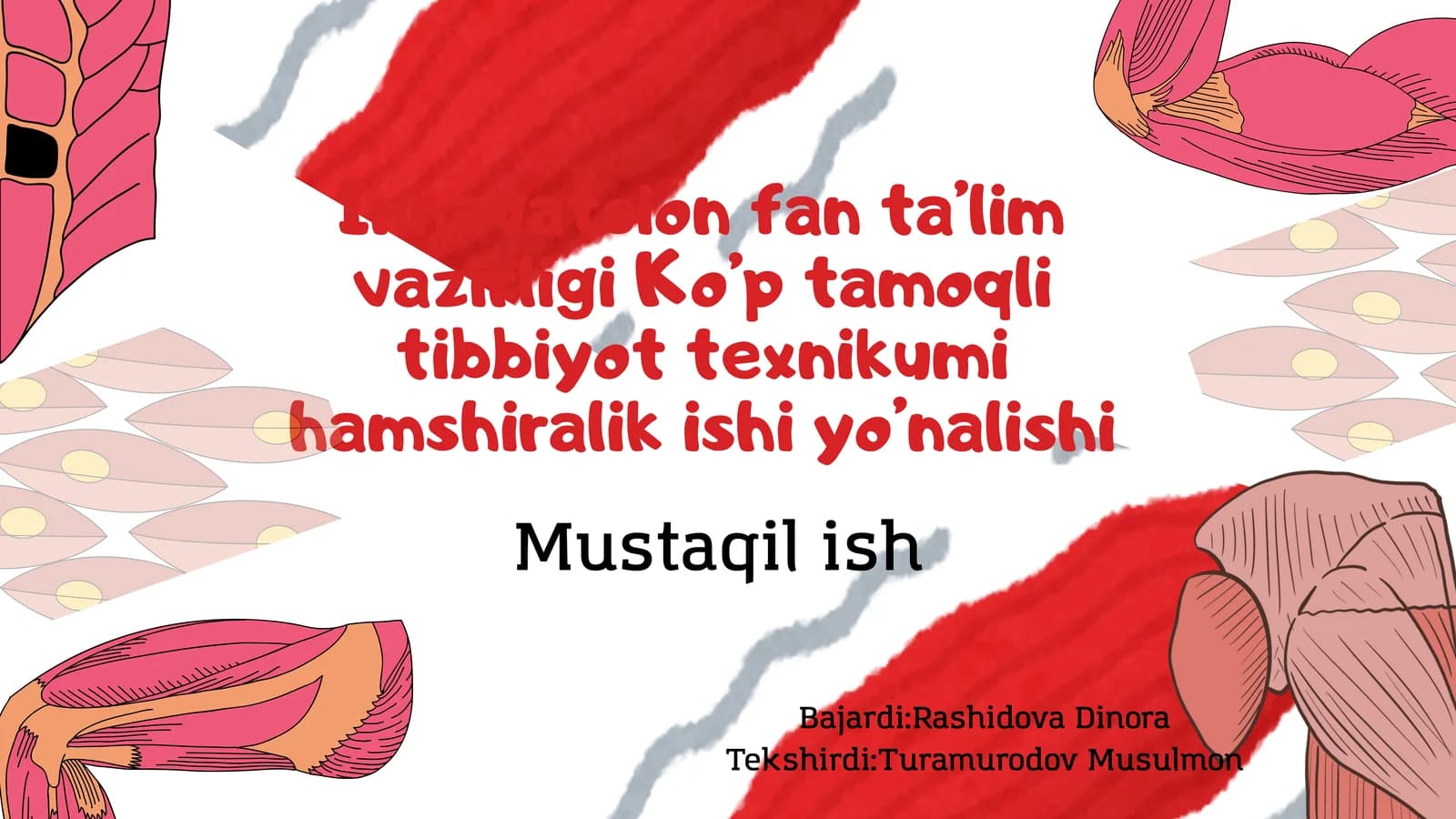 Innavatsion fan ta’lim vazirligi Ko’p tamoqli tibbiyot texnikumi hamshiralik ishi yo’nalishi