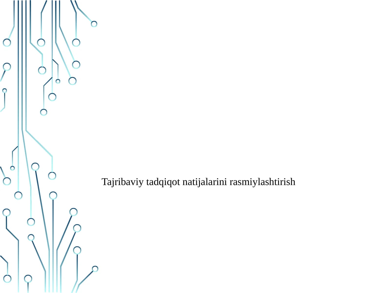 Tajribaviy tadqiqot natijalarini rasmiylashtirish