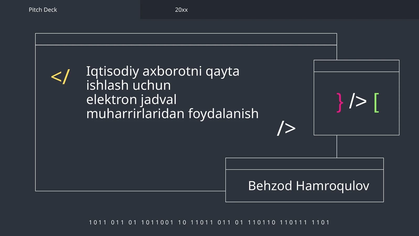 Iqtisodiy axborotni qayta ishlash uchunelektron jadval muharrirlaridan foydalanish