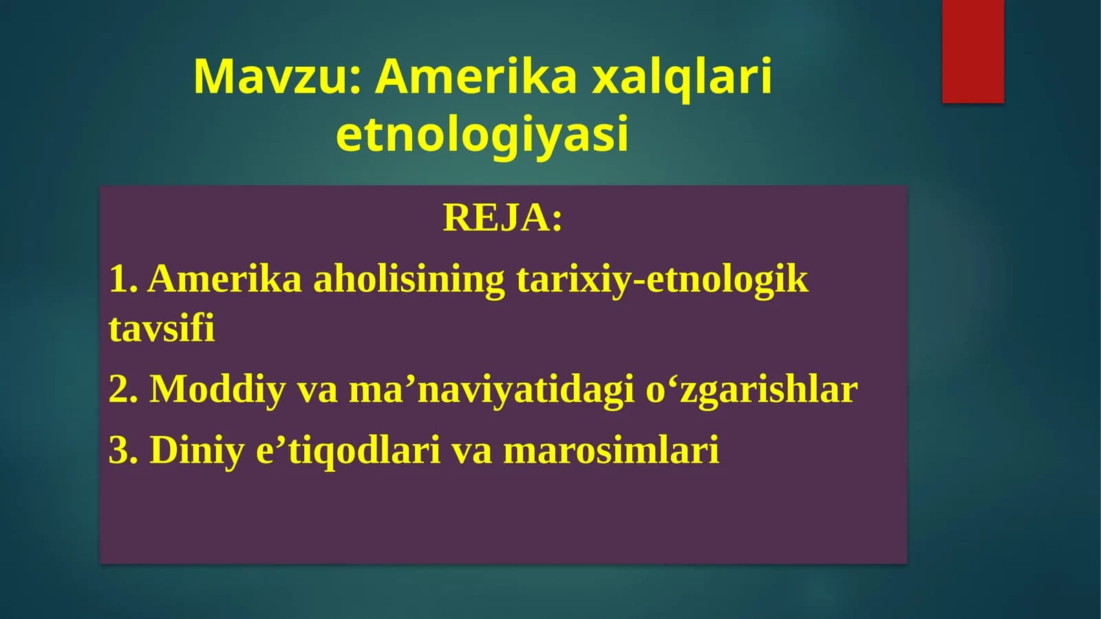 Amerika xalqlari etnologiyasi