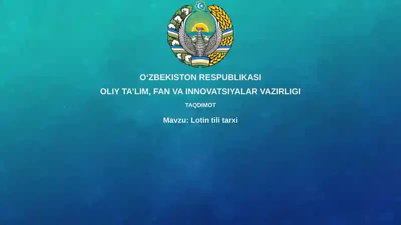 Lotin tilining kelib chiqishi va evolyutsiyasi