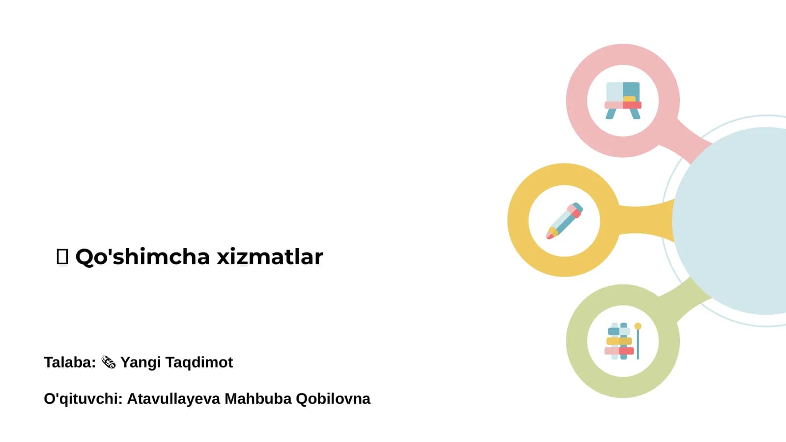 Qo'shimcha xizmatlar