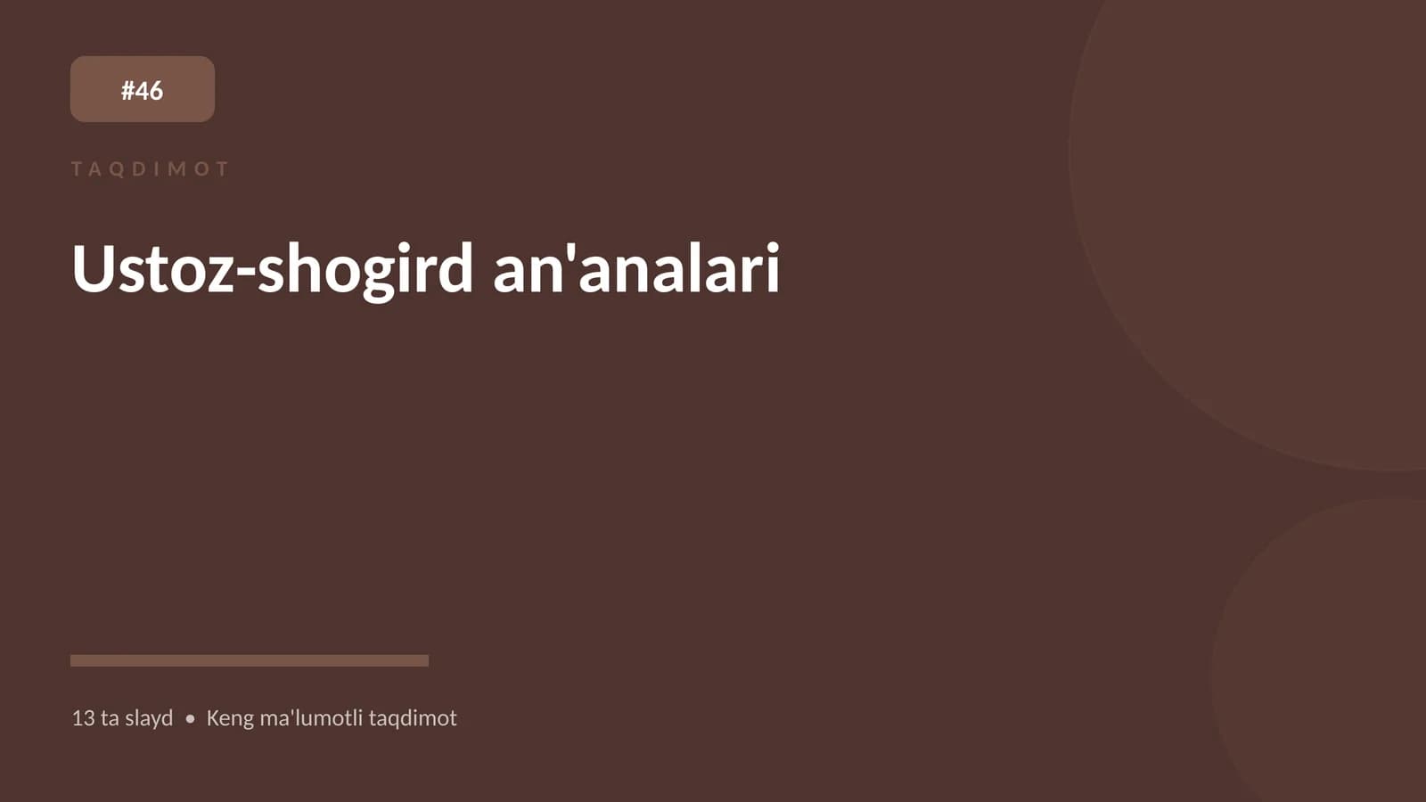 Ustoz-shogird an'analari