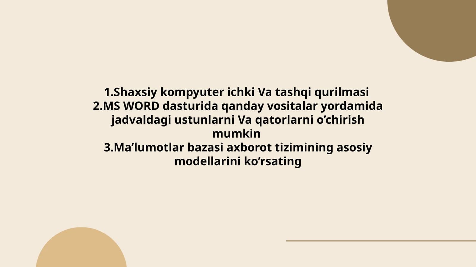 Ma'lumotlar bazasi axborot tizimi