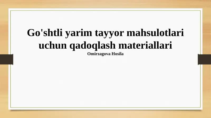 Qog'oz va karton qadoqlash materiallari