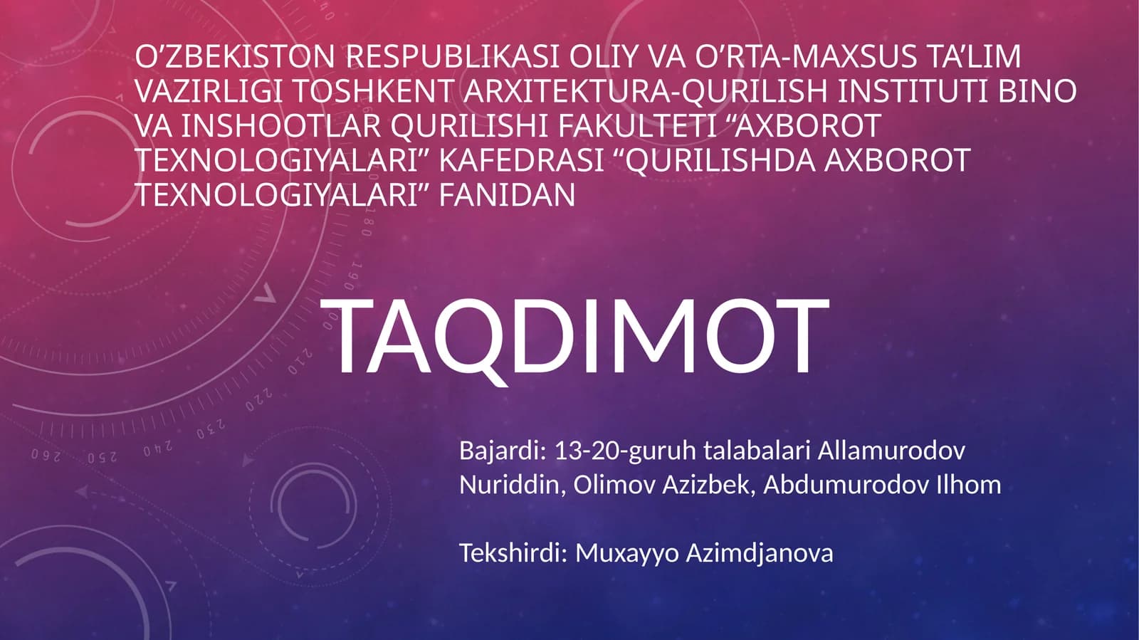 AutoCAD dasturi haqida
