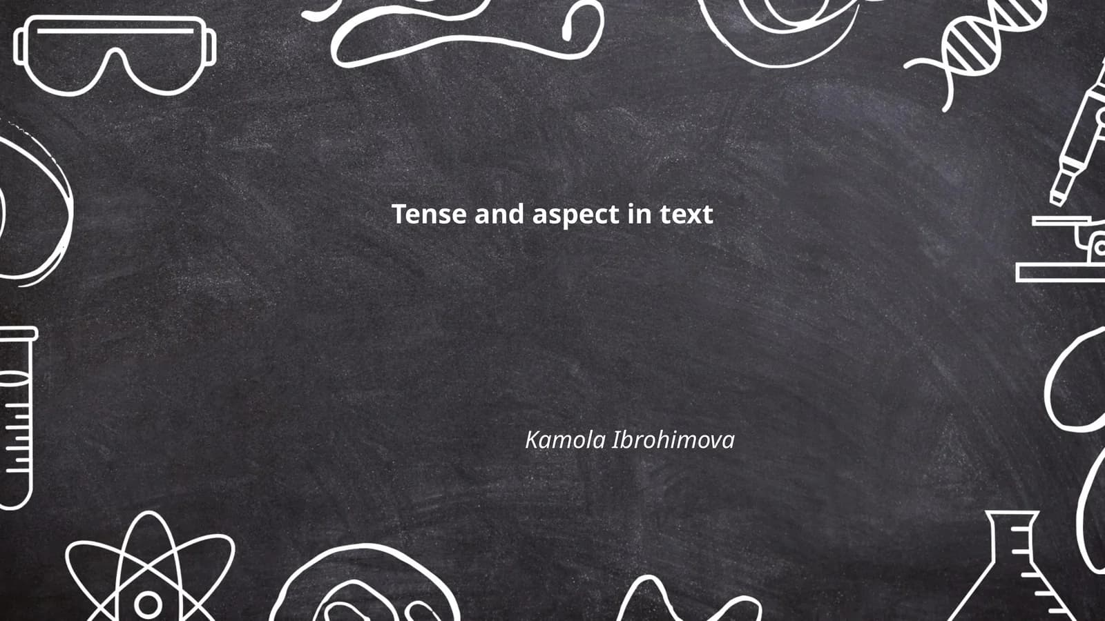 Tense and aspect in text
