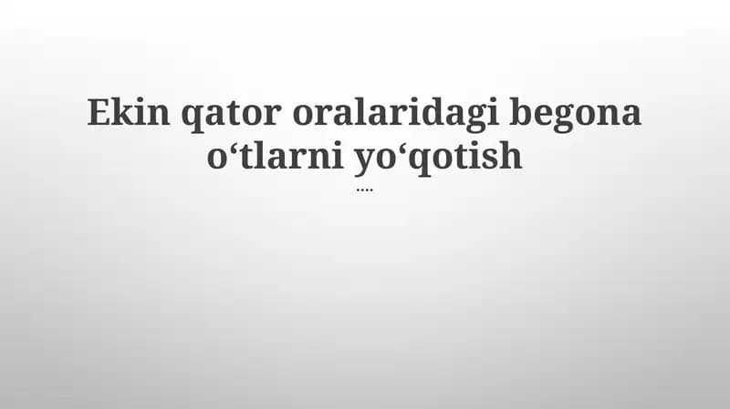 Gerbitsid qo'llash texnikalari