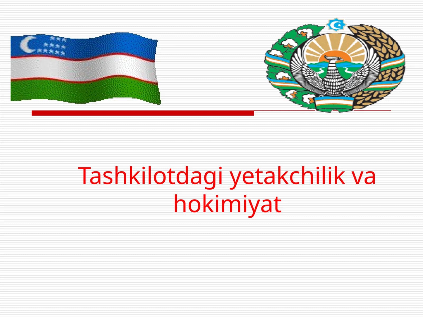 Tashkilotdagi yetakchilik va hokimiyat