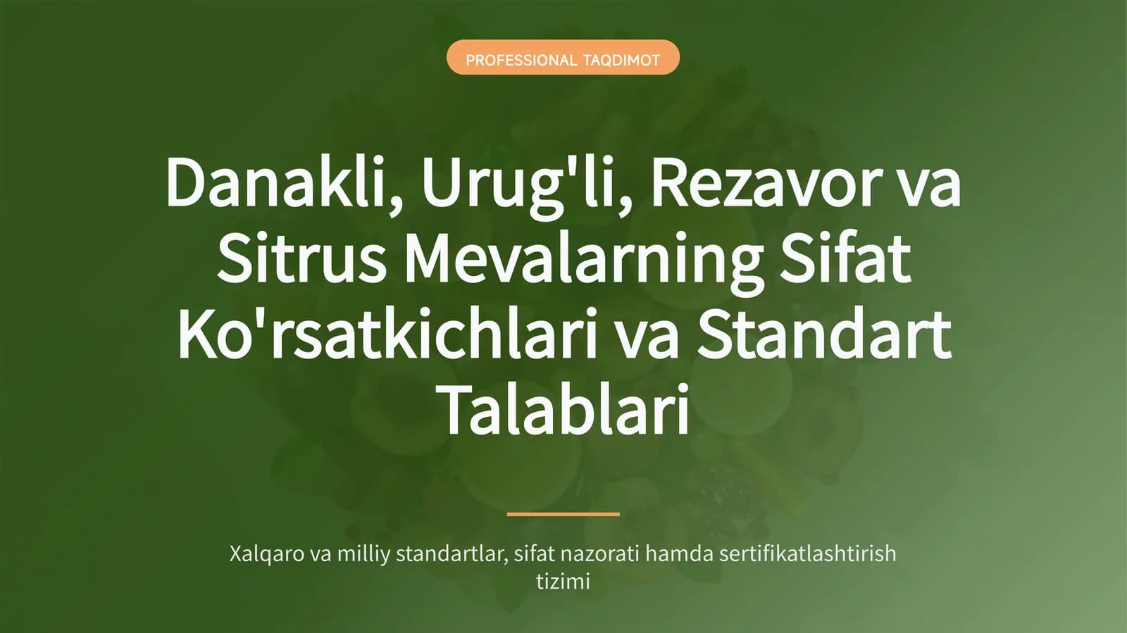 Professional Taqdimot