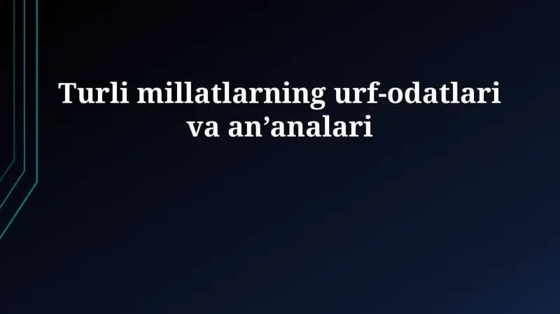 Madaniyatlar xilma-xilligi