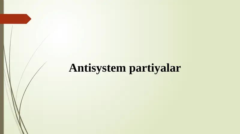 Antisystempartiyalar