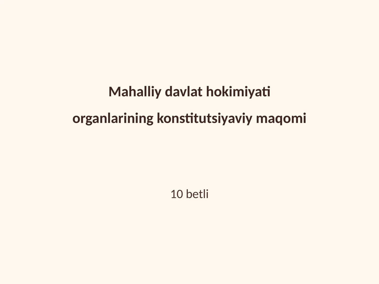 Konstitutsiyaviy Maqom