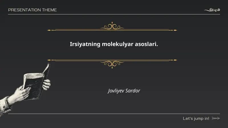 Irsiyatning molekulyar asoslari