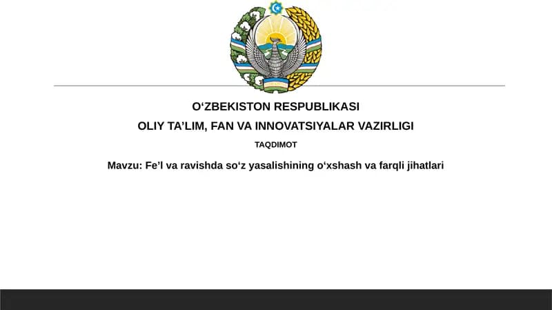 Fe’l yasash usullari