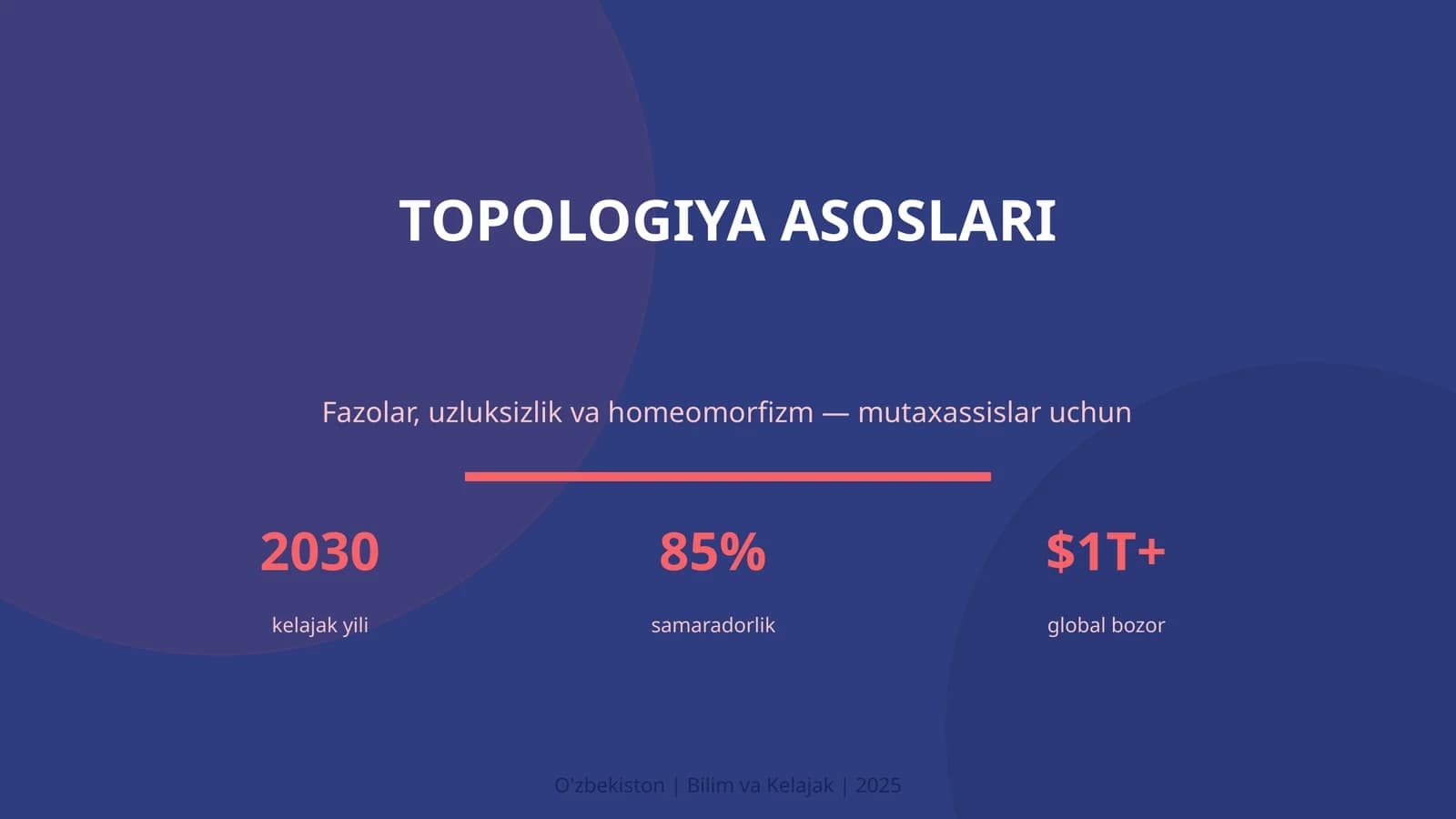 TOPOLOGIYA ASOSLARI