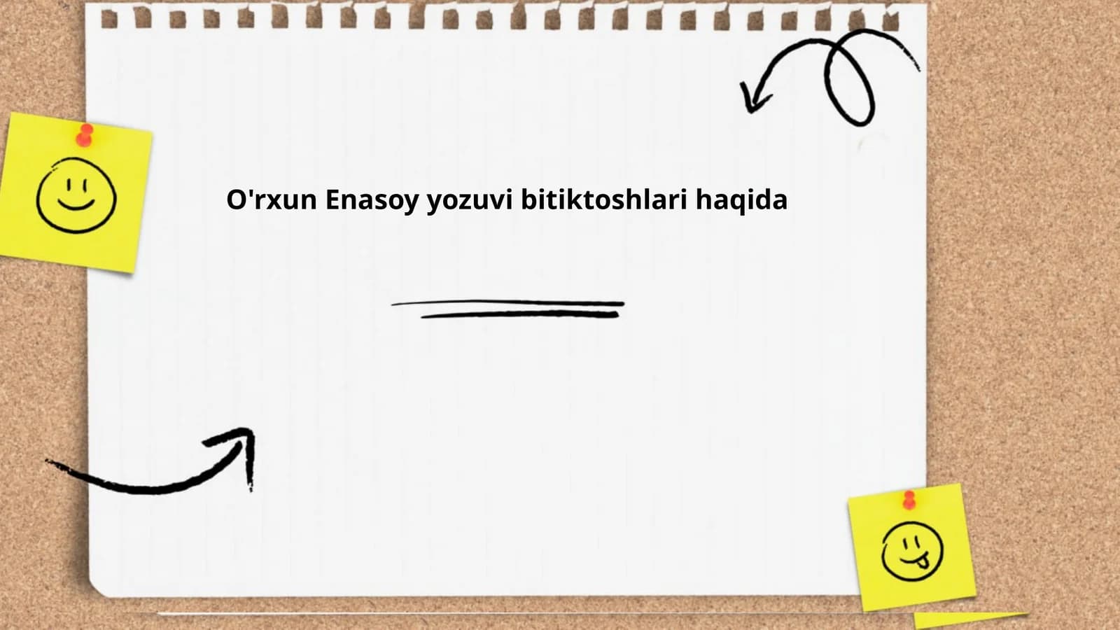 O'rxun Enasoy yozuvi bitiktoshlari haqida